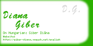 diana giber business card